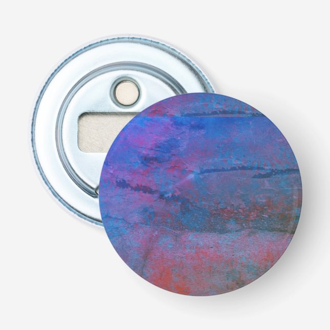 Digital art design Button Bottle Opener (Front)