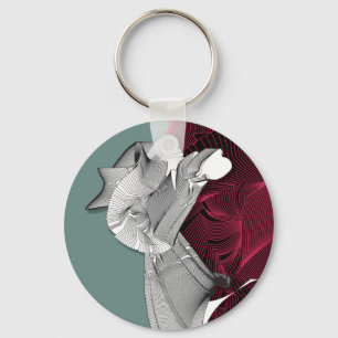 Digital Art Figure Keychain