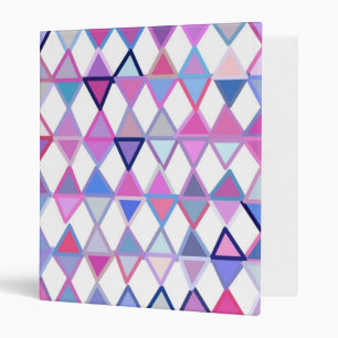 Digital Art Gliftex Abstract Geometric Diamonds Binder