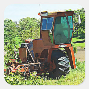 Digital Art Midwest Farming Tractor Stickers