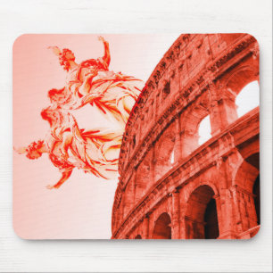 Digital art of Colosseum and statues / sculptures Mouse Pad