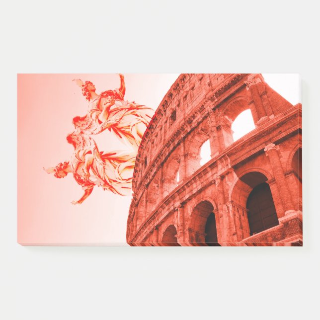 Digital art of Colosseum and statues / sculptures Post-it Notes (Front)