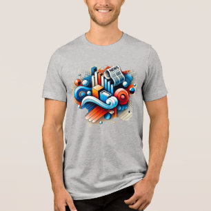 Digital  Art TShirt - Chromatic Energy