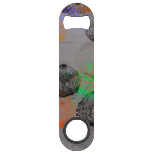Digital art with round brush strokes. bar key