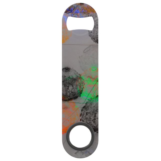 Digital art with round brush strokes. bar key (Front)