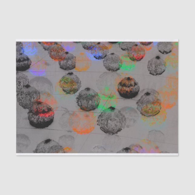 Digital art with round brush strokes. tissue paper (Front)