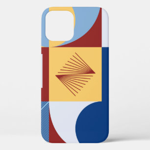 Digital artwork graphic design of simple pattern m iPhone 12 case