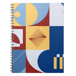Digital artwork graphic design of simple pattern m notebook