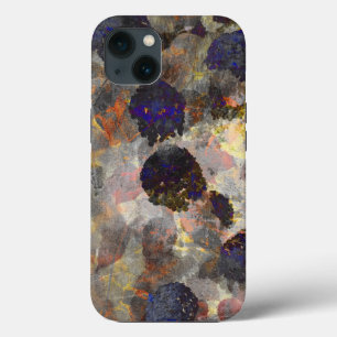 Digital background art of floral / flower pattern iPhone 13 case