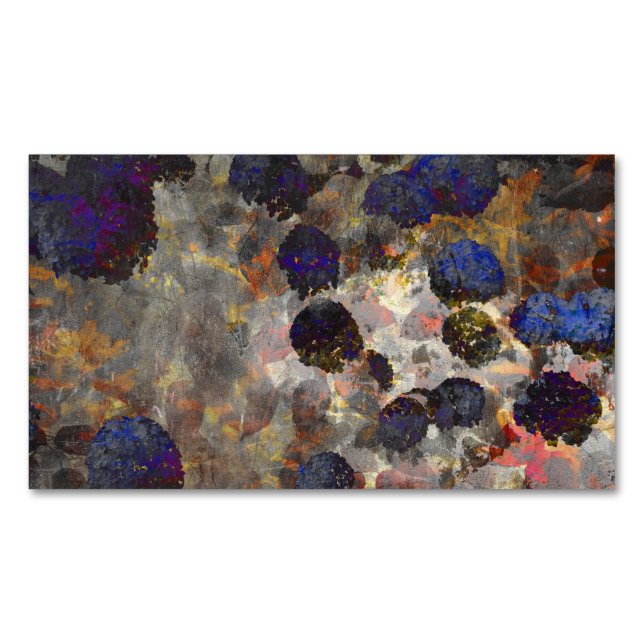 Digital background art of floral / flower pattern 	Magnetic business card (Front)