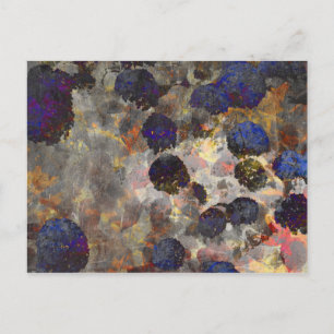 Digital background art of floral / flower pattern postcard