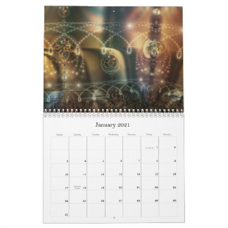 Digital Baroque 2021 Fractal Calendar