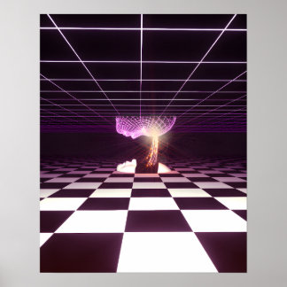 Digital Birth [synthwave aesthetics] Poster