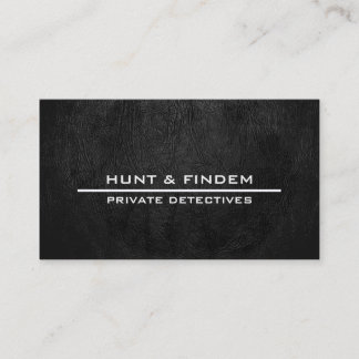 Digital Black Leather Business Card