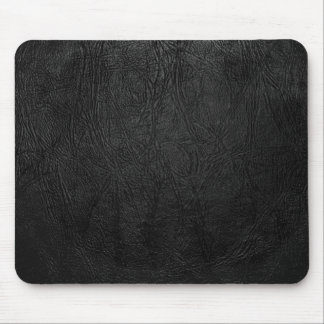 Digital Black Leather Mouse Pad