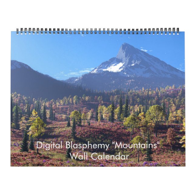 Digital Blasphemy "Mountains" Wall Calendar (Cover)