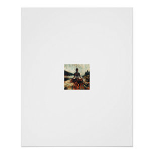 Digital Buddha Meditation Lake Poster