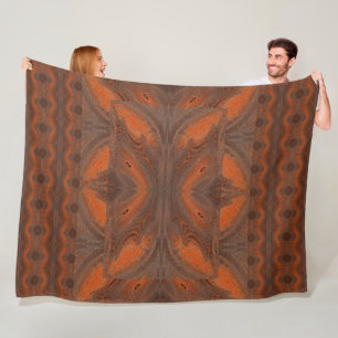 Digital Butterfly Gold Fleece Blanket