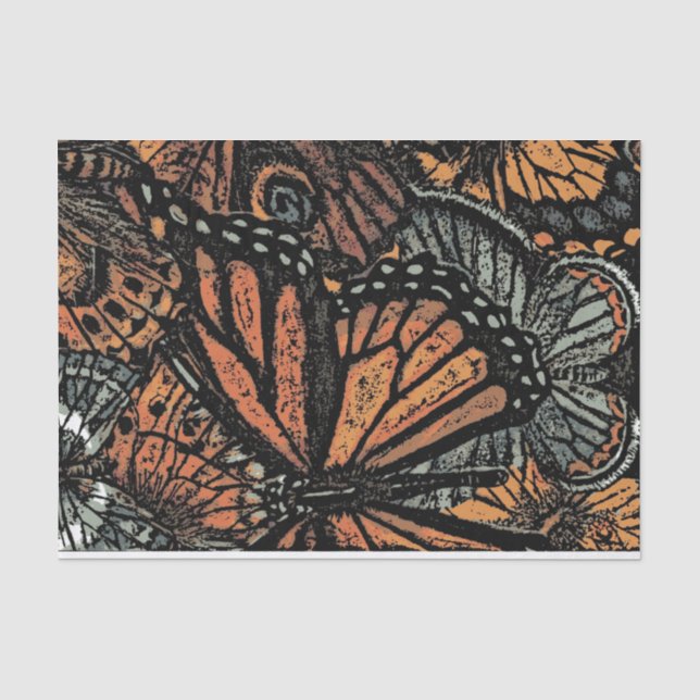 Digital Butterfly Tissue Paper (Front)