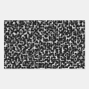 Digital Camo Black White Pattern Sticker