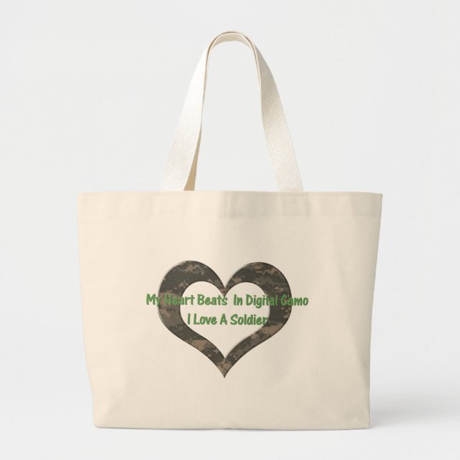 Digital Camo Heart Bag (Front)
