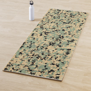 Digital Camo – Tan-Green LG camo pattern Yoga Mat