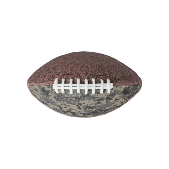 Digital camouflage military army pixel camo print football (Front)