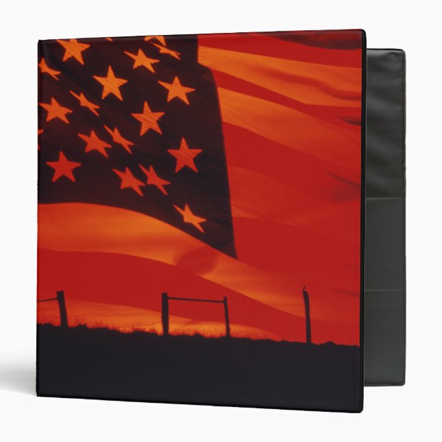 Digital composite of the American Flag Binder (Front/Inside)