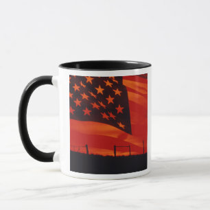 Digital composite of the American Flag Mug