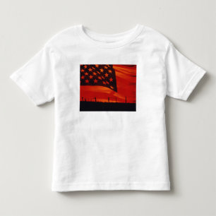 Digital composite of the American Flag Toddler T-shirt