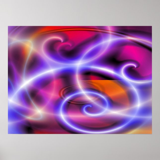 Digital Computer Art - Abstract Modern Creative Poster (Front)