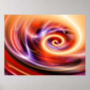 Digital Computer Art - Abstract Modern Creative Poster