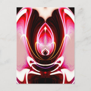 Digital Computer Modern Abstract Art Postcard