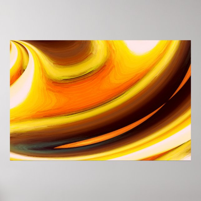 Digital Computer Painting Abstract Poster Print (Front)
