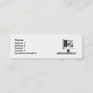 Digital Creation - Monitor and Keyboard Mini Business Card