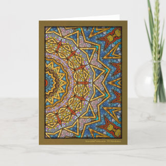 Digital Crown Mandala Holiday Card