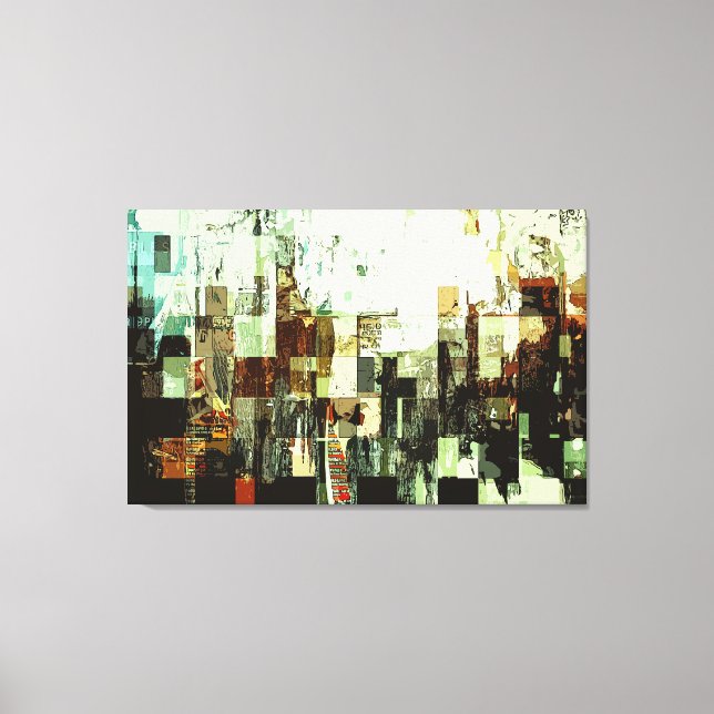 Digital Decay Canvas Print (Front)