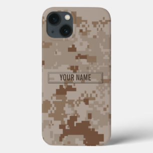 Digital Desert Camouflage Customizable iPhone 13 Case