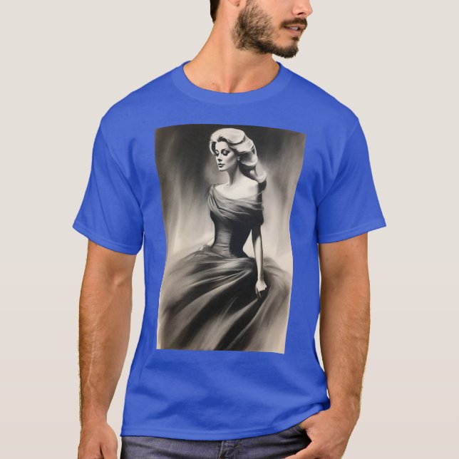 Digital design of Catherine Deneuve 2 T-Shirt (Front)