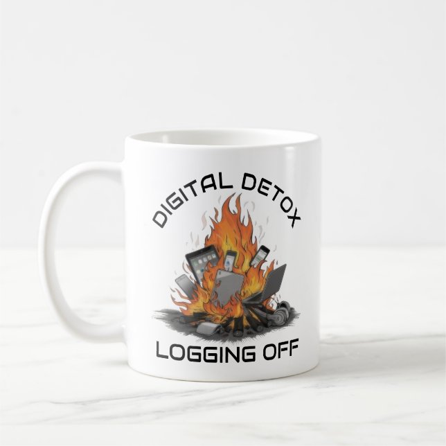 Digital Detox Coffee Mug (Left)