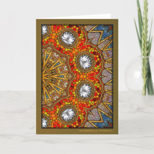 Digital Diamonds Mandala Holiday Card