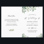 Digital Download Eucalyptus Leaves Wedding Program<br><div class="desc">Digital Download Eucalyptus Leaves Wedding Program. With Zazzle's design tool, you can add your own personal touch to the invitation and make it truly unique. Digital download is also available, allowing you to easily print it out at home or share it with your friends and family on social media or...</div>