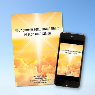 DIGITAL DOWNLOAD Heavenly Cloud Church  Invitation
