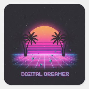 Digital Dreamer Holographic Style Vinyl Sticker