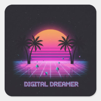 Digital Dreamer Holographic Style Vinyl Sticker