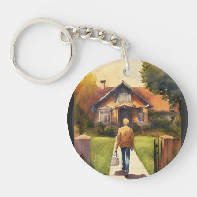 "Digital Dreams: Wearable Wonders"? Keychain (Front)