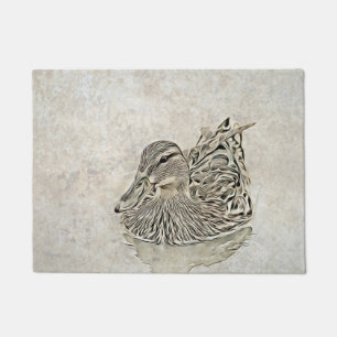 Digital Duck Art Doormat