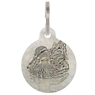 Digital Duck Art Pet Tag