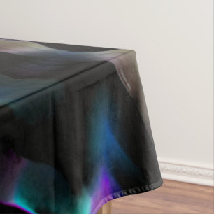 Digital dunes coloured with dark blue predominatin tablecloth