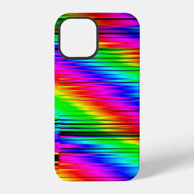 Digital effects. Multicolor abstract background. C iPhone Case (Back)
